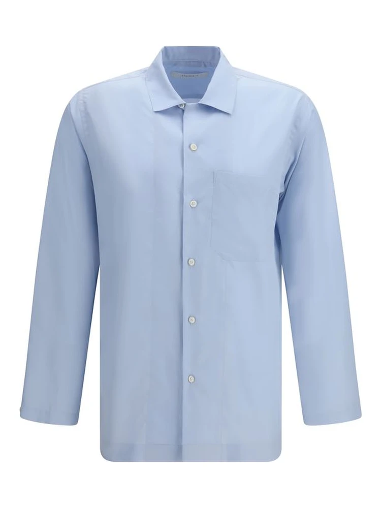 Blue Silk Shirt