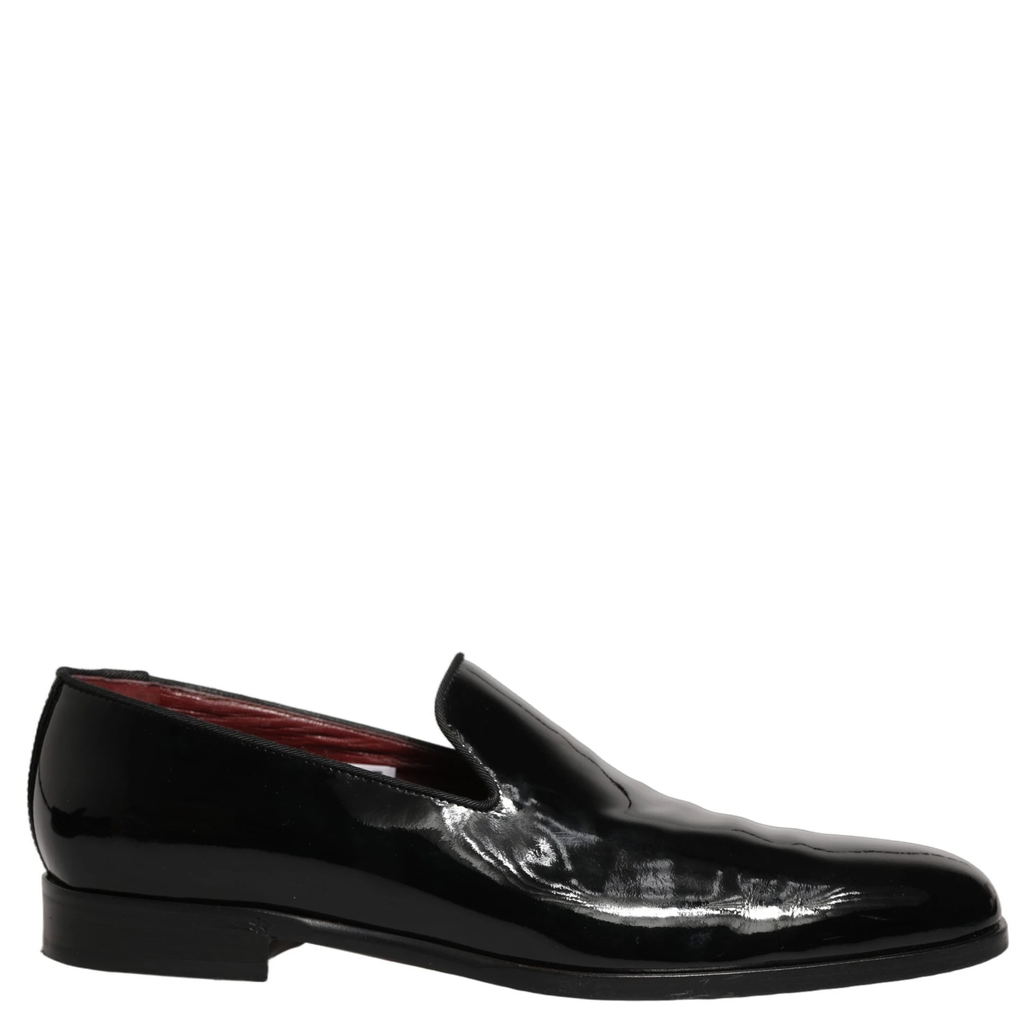 Black Patent Leather Men Dress Loafers Shoes