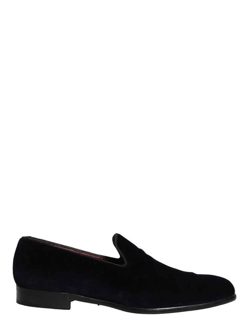 Black Suede Formal Slip On Men Loafers Shoes