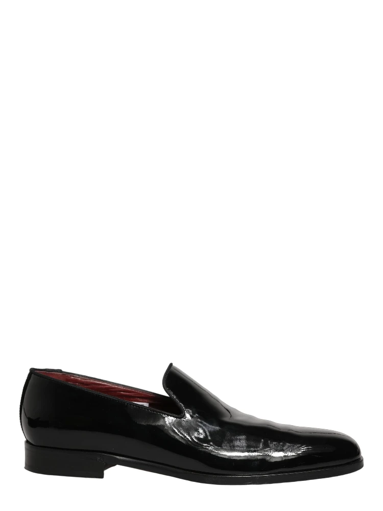 Black Patent Leather Men Dress Loafers Shoes alternative