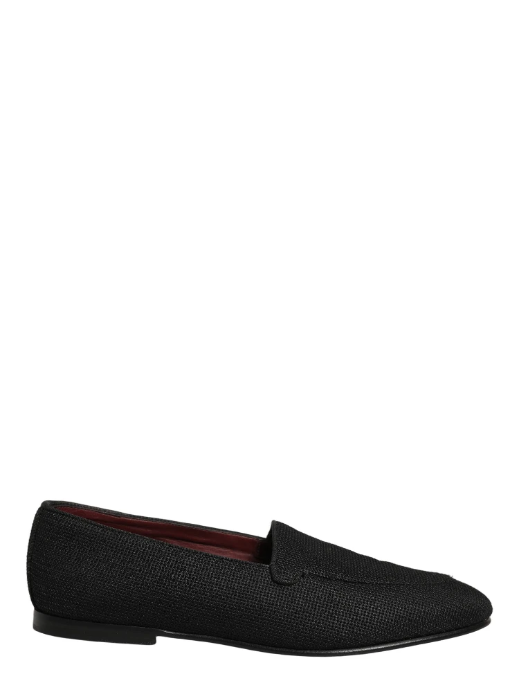 Black Woven Men Slip On Dress Loafers Shoes alternative