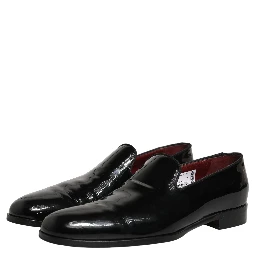 Black Patent Leather Men Dress Loafers Shoes