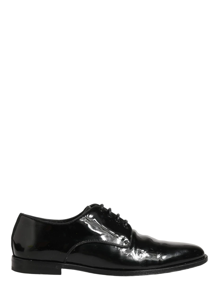 Black Leather Lace Up Derby Dress Formal Shoes