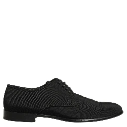 Black Suede Lace Up Derby Dress Formal Shoes