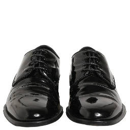 Black Leather Lace Up Derby Dress Formal Shoes