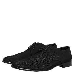 Black Suede Lace Up Derby Dress Formal Shoes