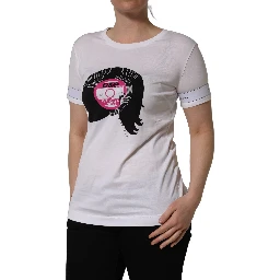 White D&G WE LOVE JAPAN Print Cotton T-shirt