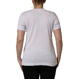 White D&G WE LOVE JAPAN Print Cotton T-shirt