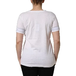 White D&G WE LOVE JAPAN Print Cotton T-shirt
