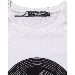 White D&G WE LOVE JAPAN Print Cotton T-shirt
