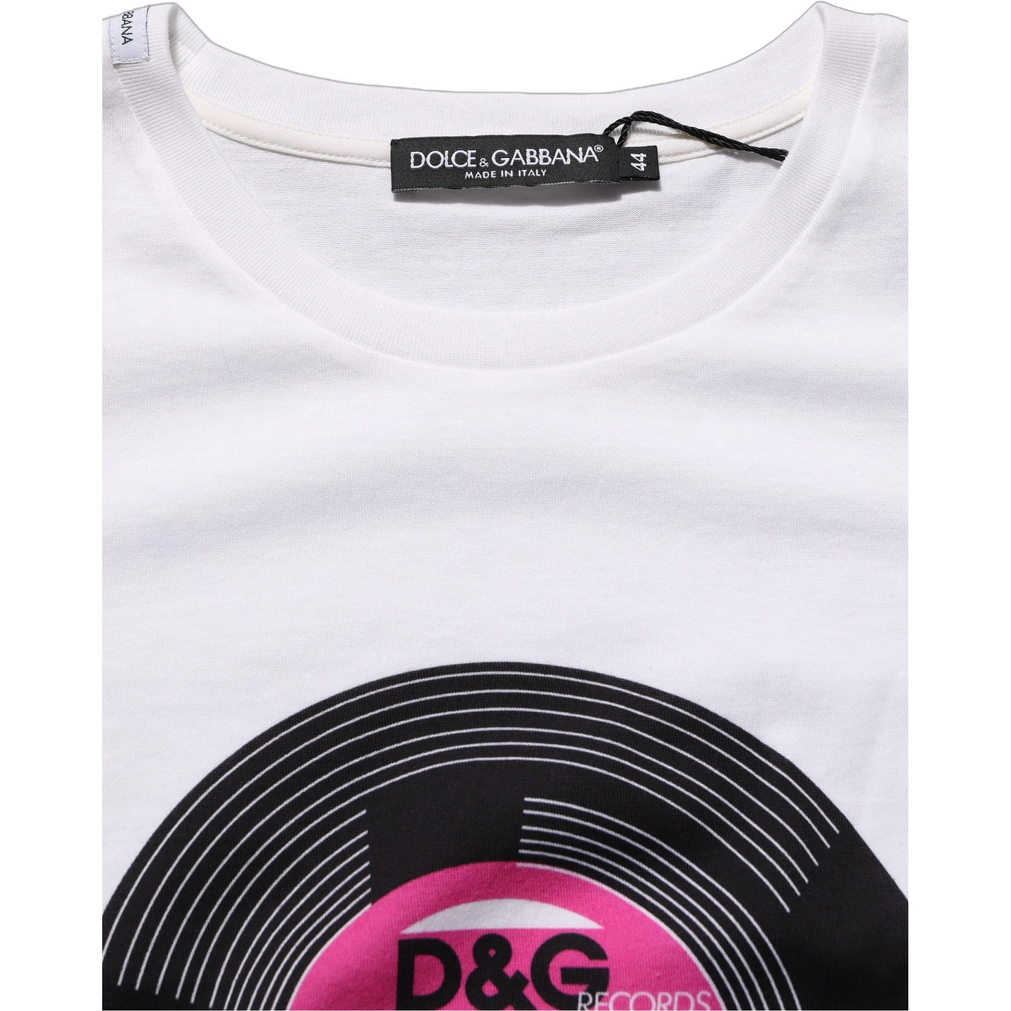 White D&G WE LOVE JAPAN Print Cotton T-shirt