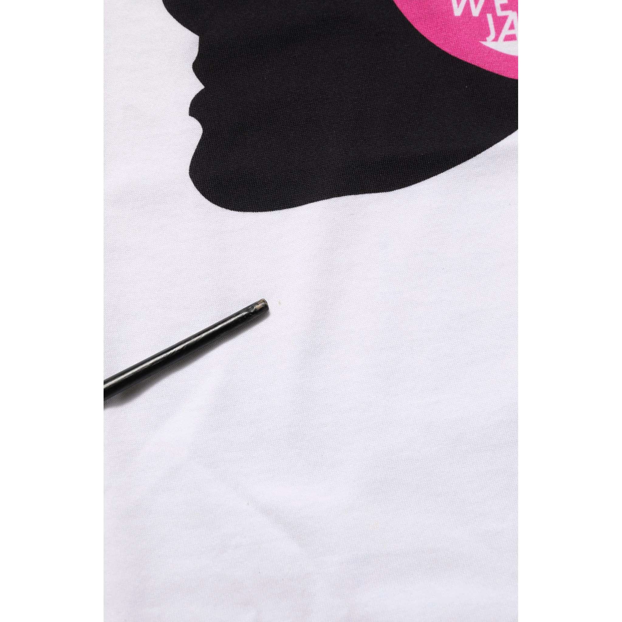 White D&G WE LOVE JAPAN Print Cotton T-shirt