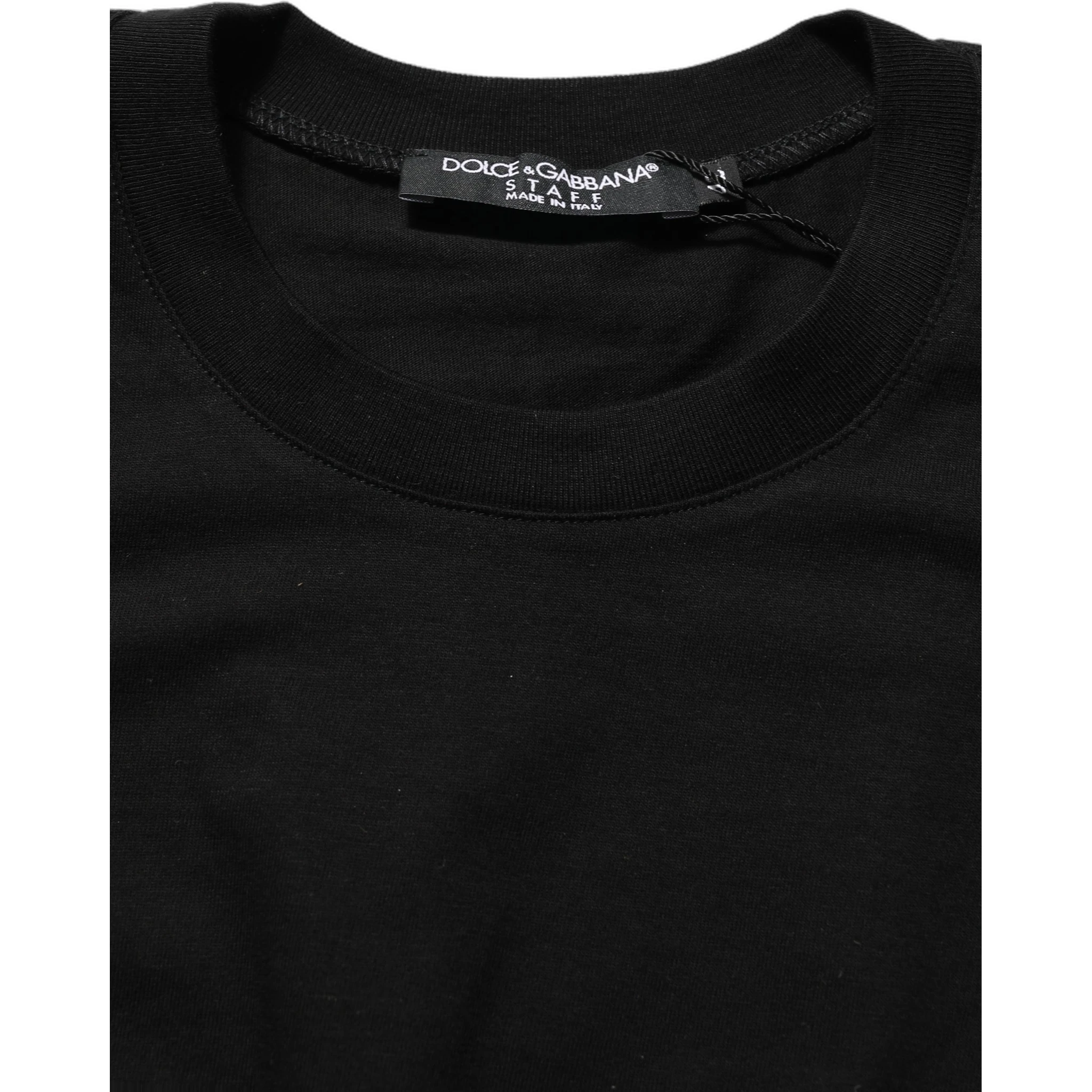 Black Long Sleeves Crew Neck Pullover Sweater