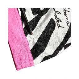 Multicolor Flamingo ZebraStriped Trim T-shirt