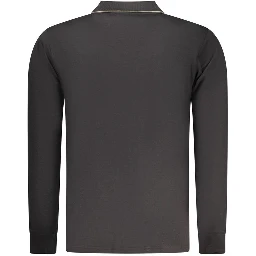 Black Cotton Mens Polo Shirt