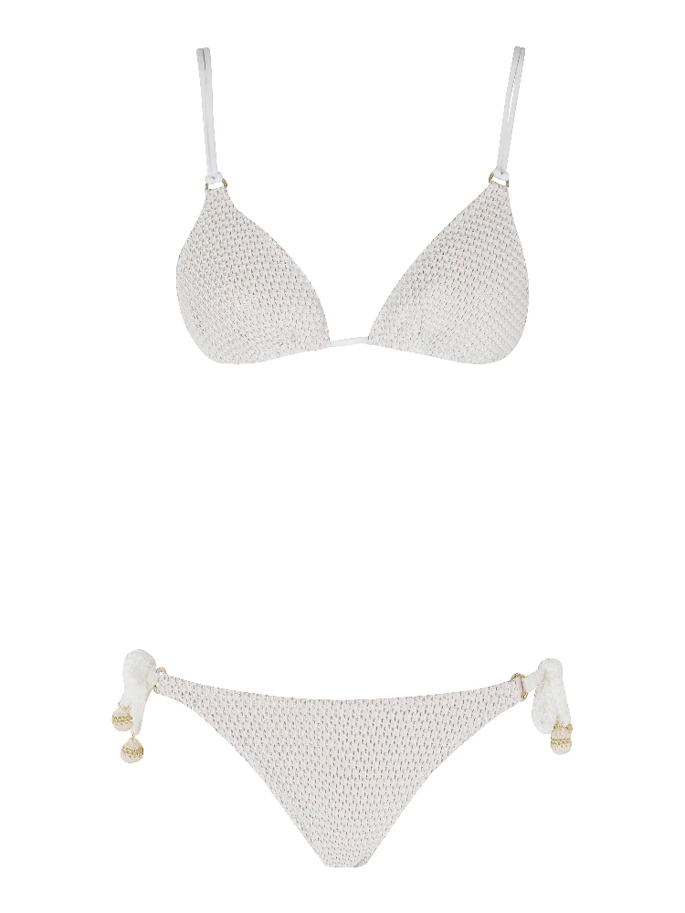 BIKINI TRIANGOLO LAME CROCHET