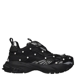 Black Fabric Sneakers