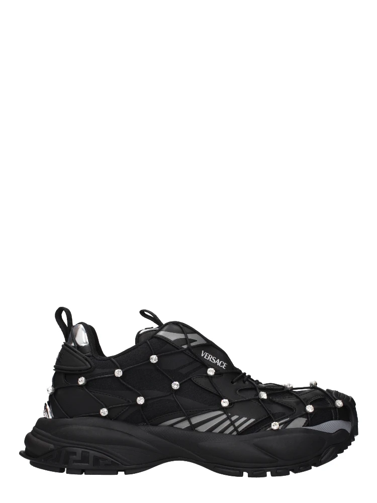 Black Fabric Sneakers