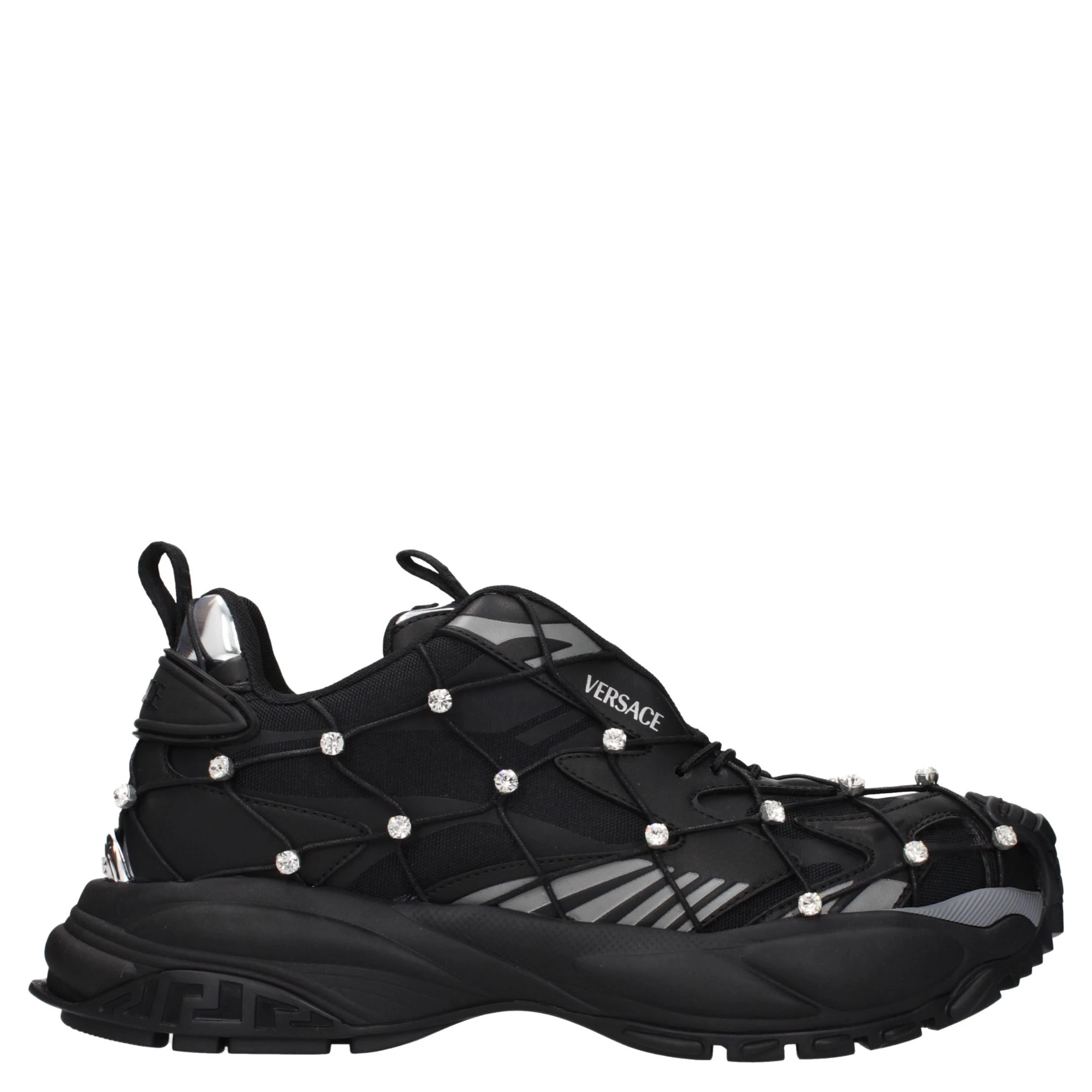Black Fabric Sneakers