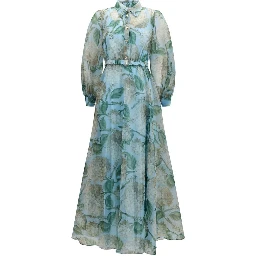 Blue Polyester Casual Dress