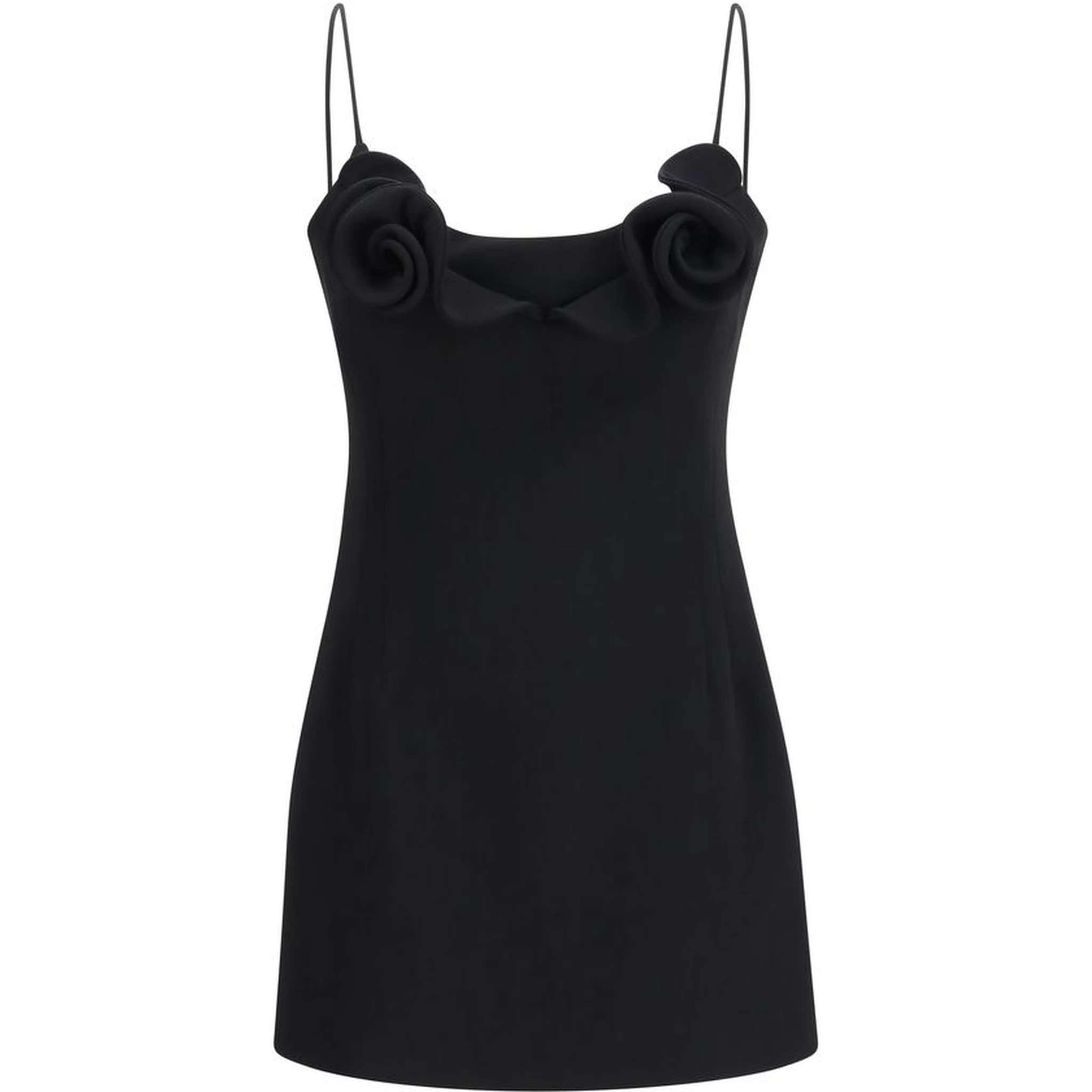 Black Wool Oves Aries Casual Dress