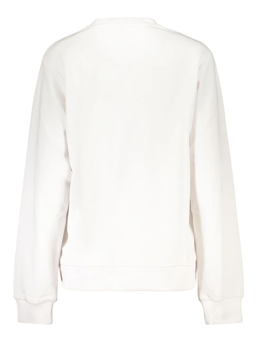 White Cotton Women's Sweatshirt