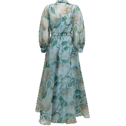 Blue Polyester Casual Dress