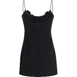 Black Wool Oves Aries Casual Dress