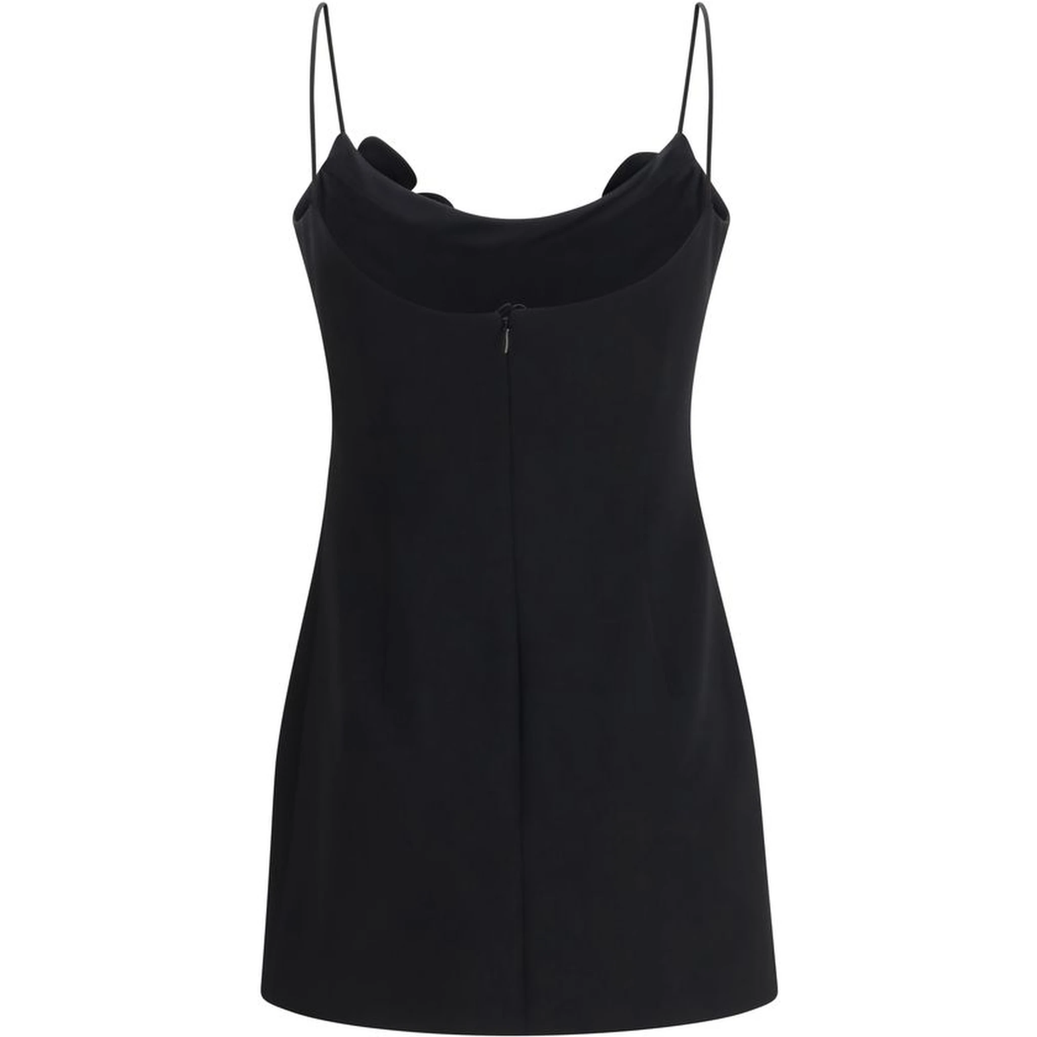 Black Wool Oves Aries Casual Dress