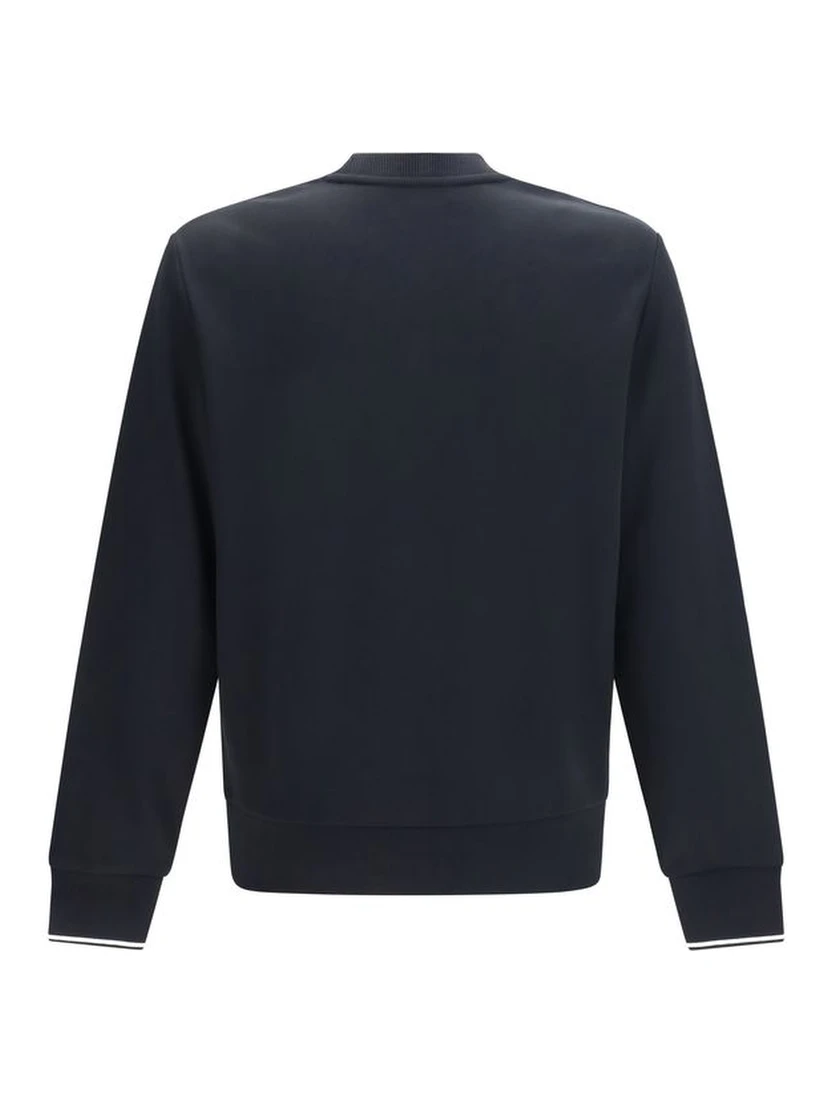 Black Cotton Sweatshirt