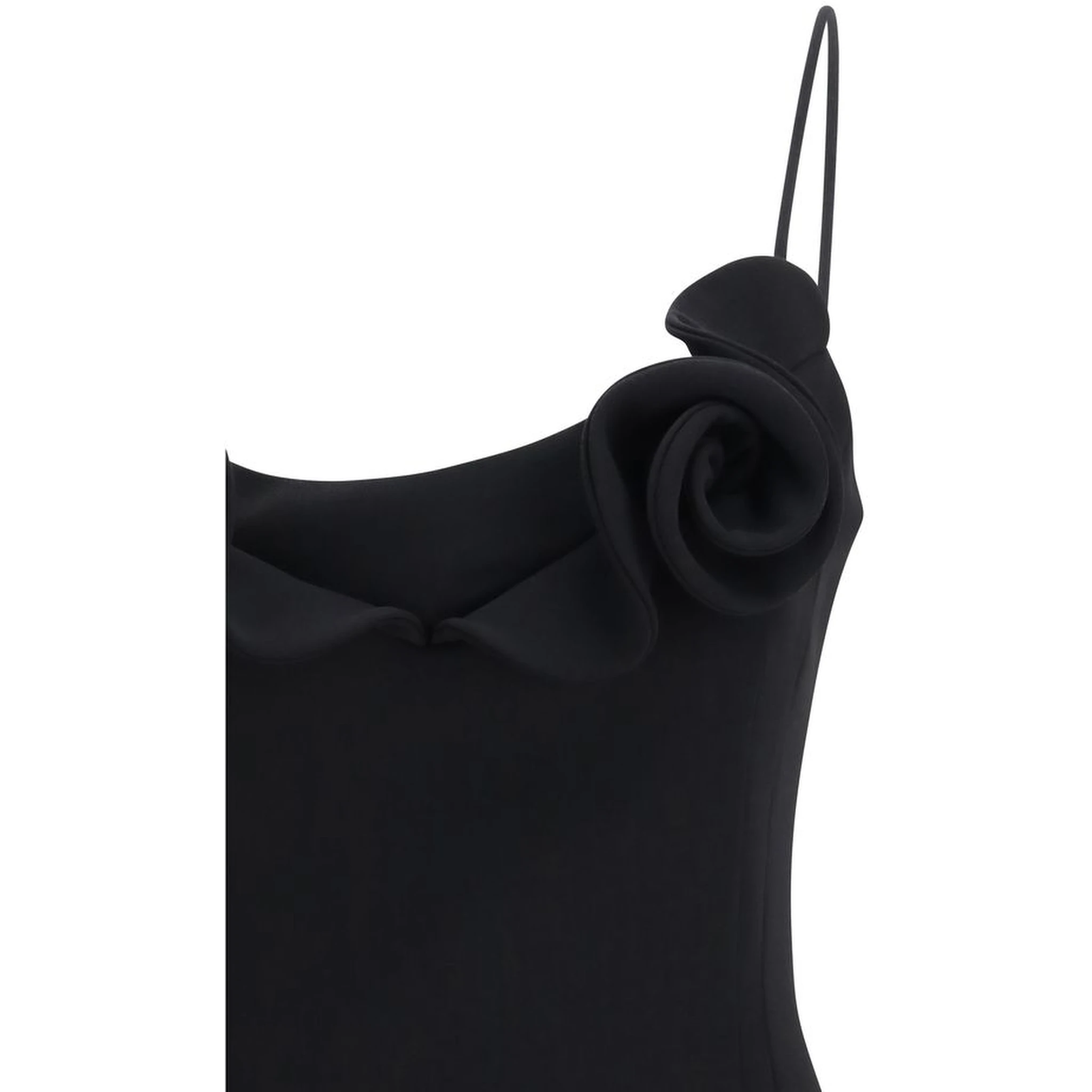 Black Wool Oves Aries Casual Dress