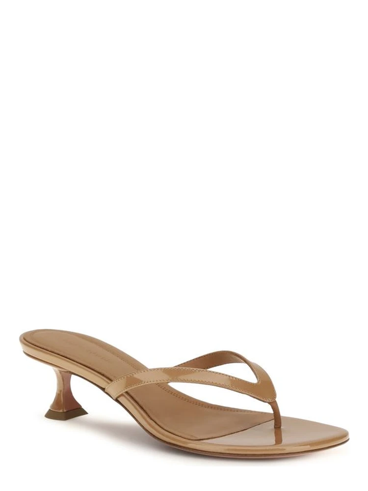 Beige Calf Leather Bos Taurus Flat Sandals alternative