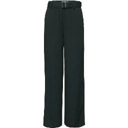 Black Viscose Casual Pants