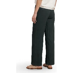 Black Viscose Casual Pants