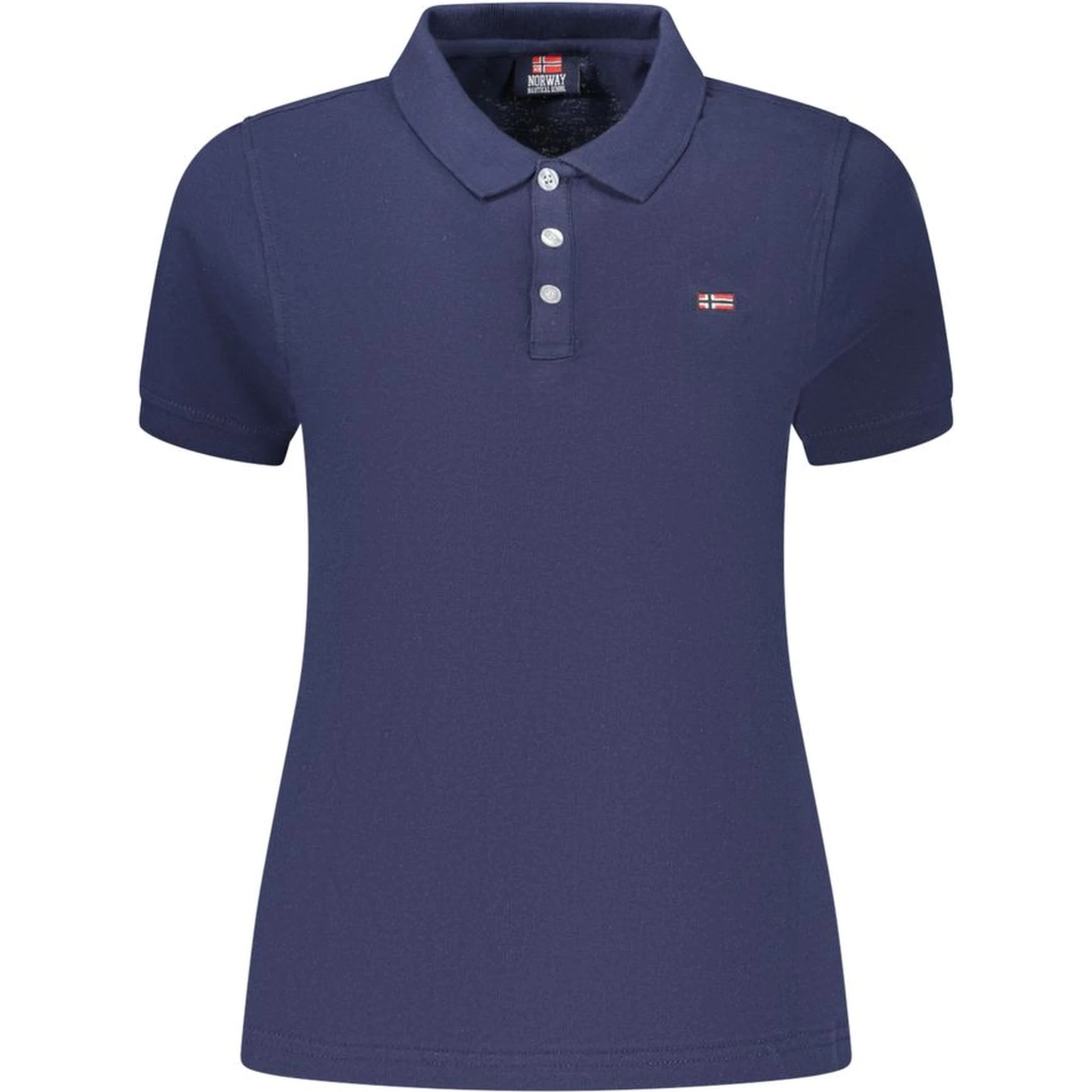 Blue Cotton Polo Shirt