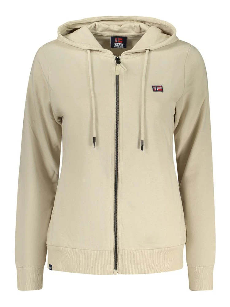 Beige Cotton Sweatshirt