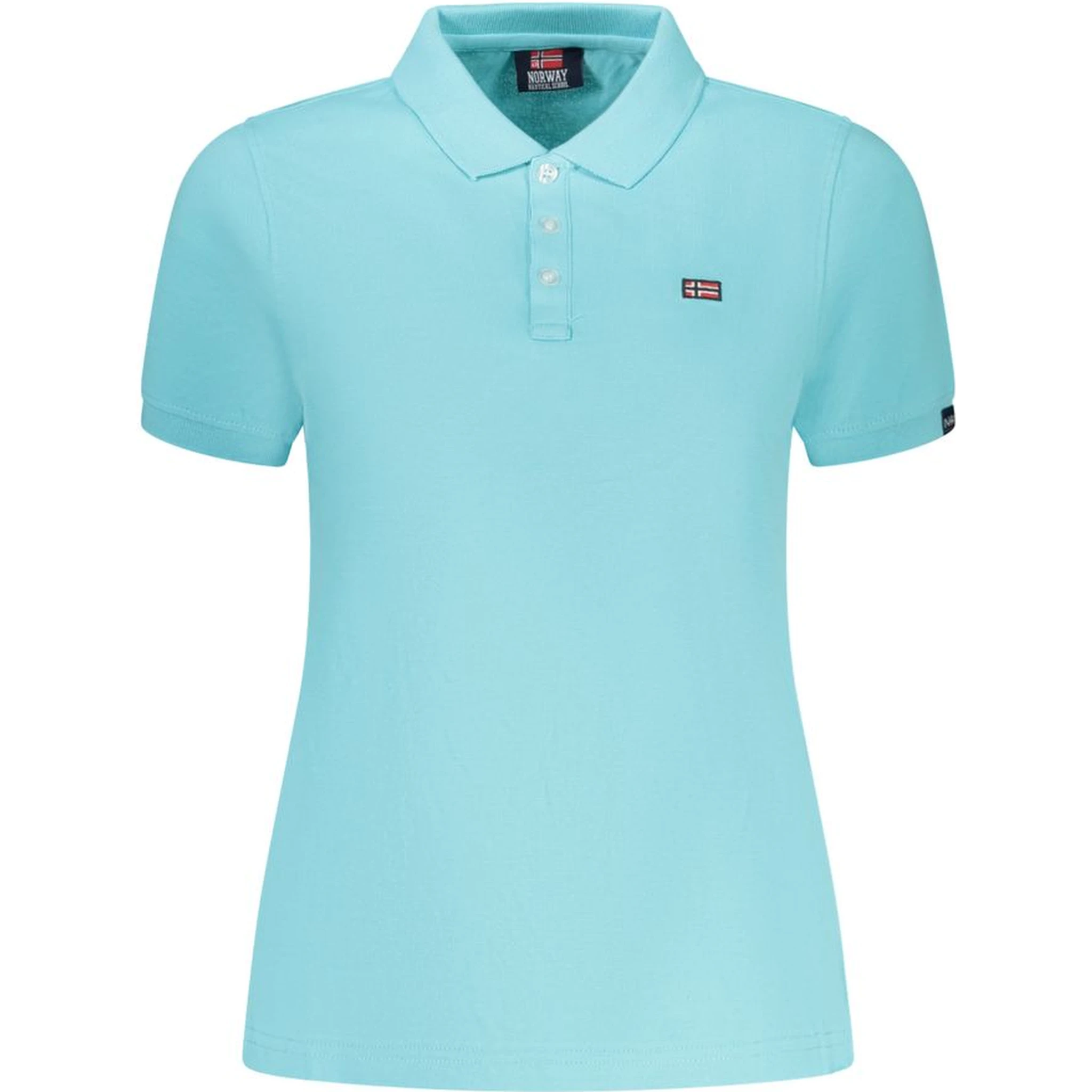 Blue Cotton Polo Shirt
