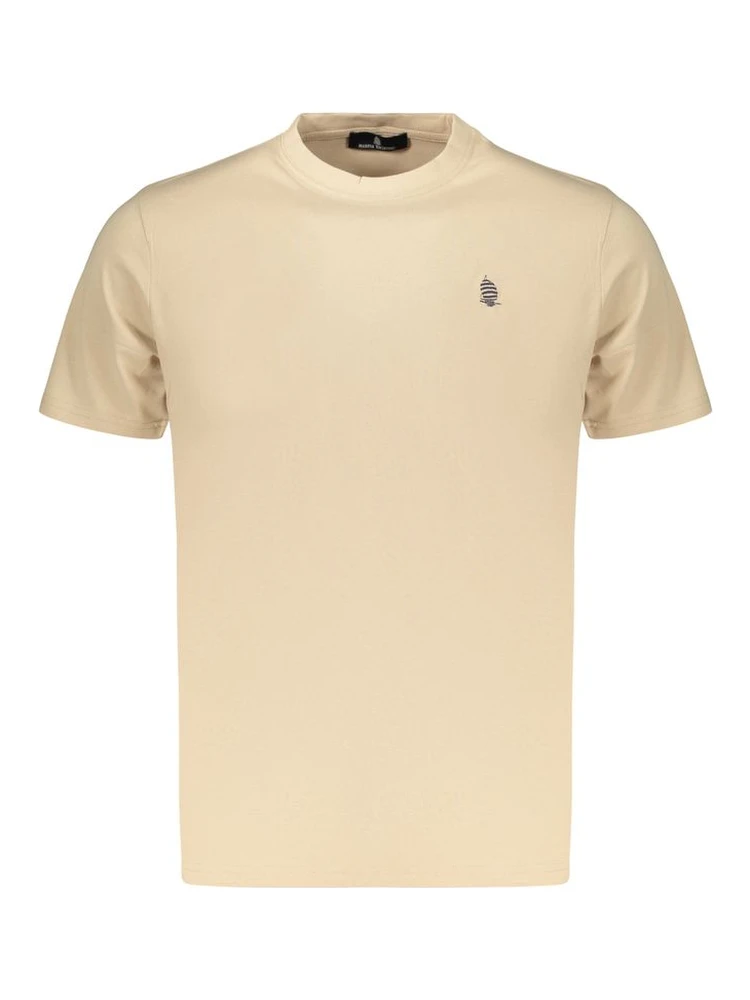 Beige Cotton Men's T-Shirt