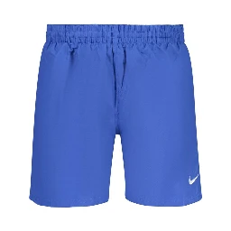 Blue Polyester Swim Shorts