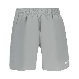 Gray Polyester Swim Shorts