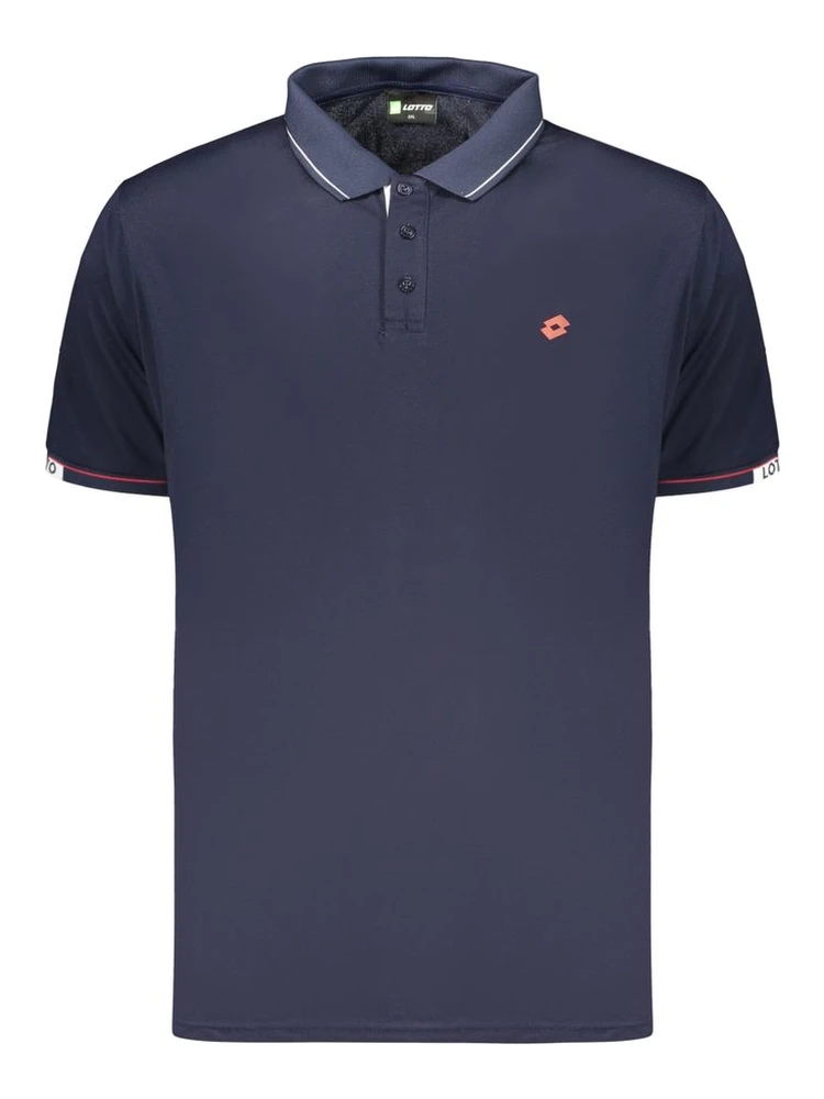Blue Polyester Men's Polo Shirt