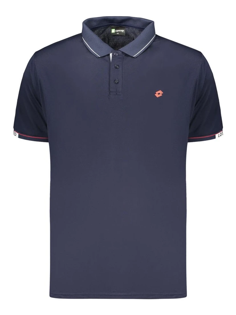 Blue Polyester Men's Polo Shirt