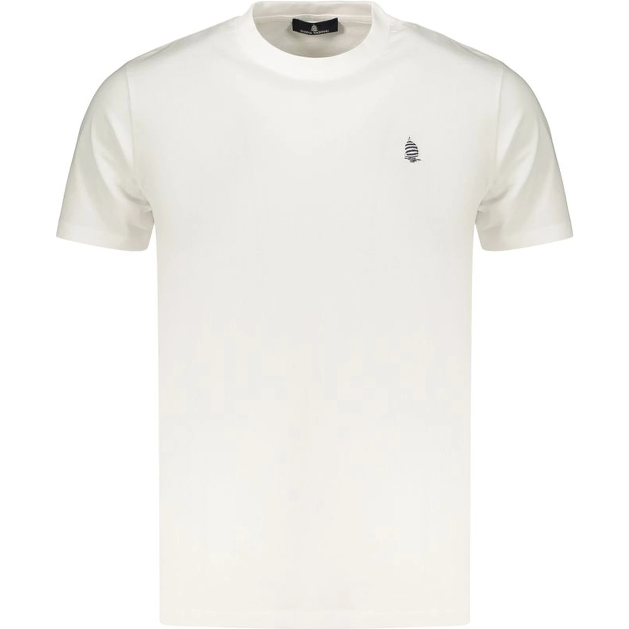 White Cotton Men's T-Shirt