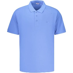 Blue Cotton Men's Polo
