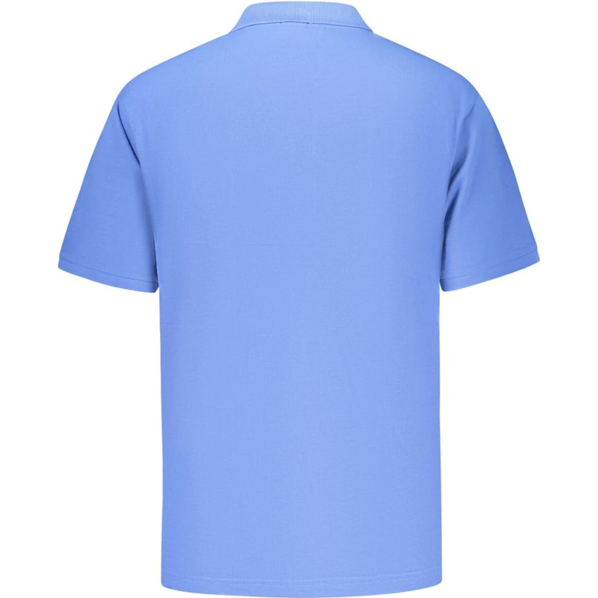 Blue Cotton Men's Polo