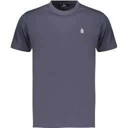 Blue Cotton Men's T-Shirt