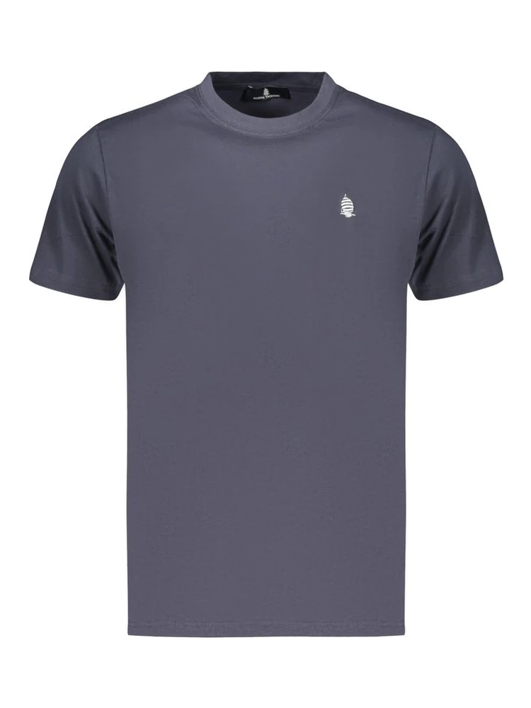 Blue Cotton Men's T-Shirt