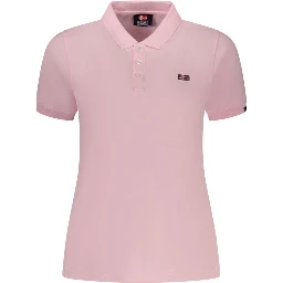 Pink Cotton Polo Shirt