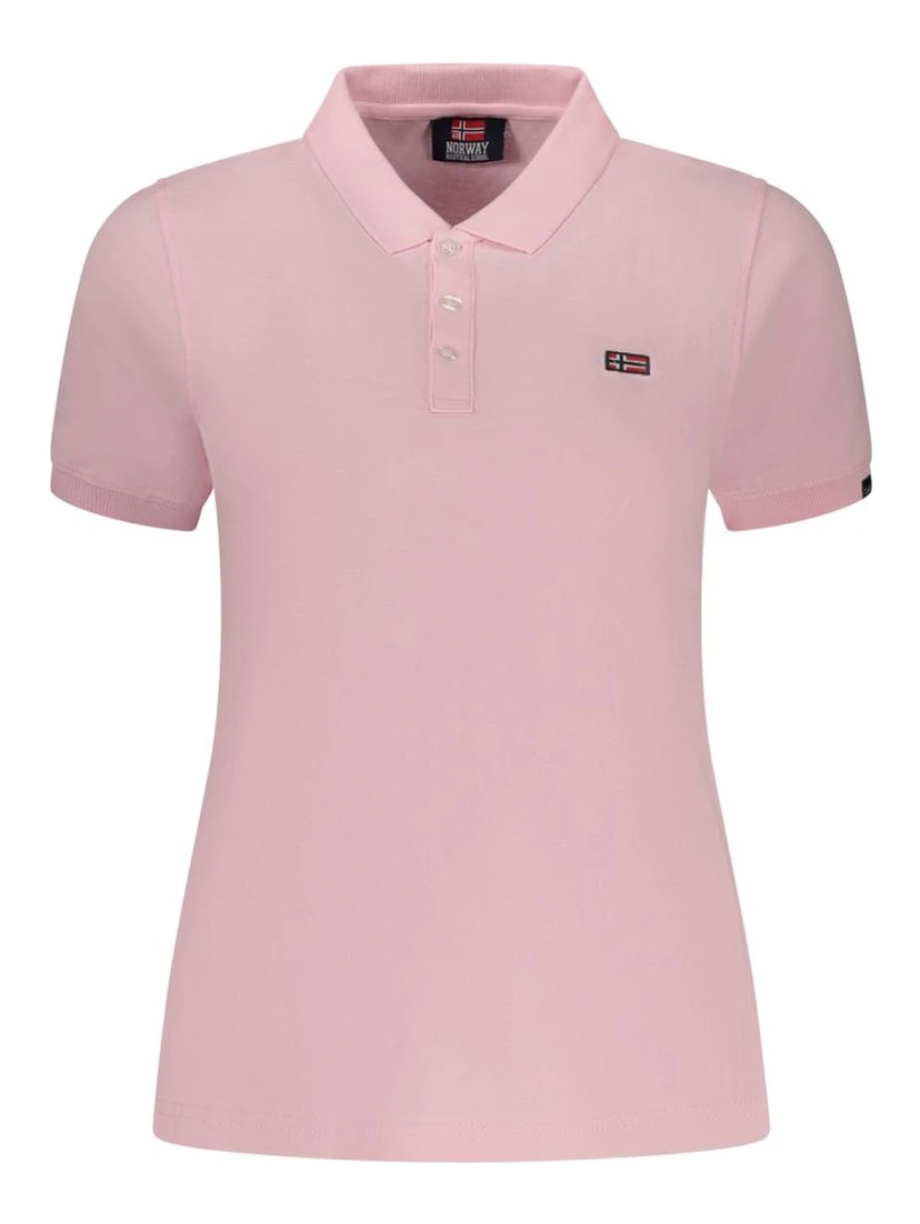Pink Cotton Polo Shirt