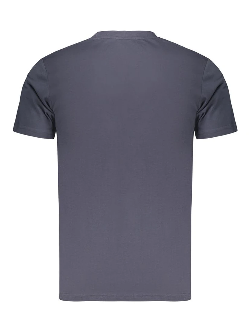 Blue Cotton Men's T-Shirt